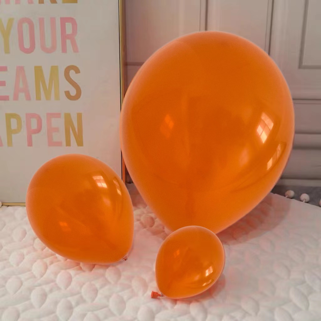 Premium Orange Matte Helium Party Balloons - Haorun